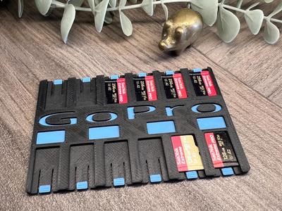 Secure credit card micro sd holder