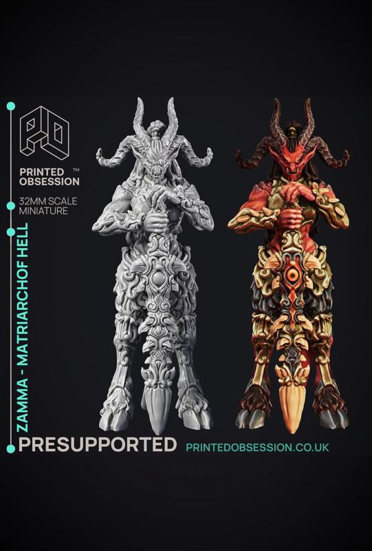 Zamma – Hell Boss – 2 models – Hell Hath No Fury – Scale 32mm