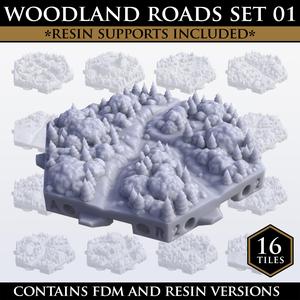 Hexton Hills Woodland Roads Set 01