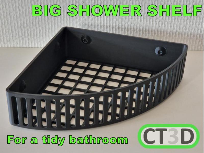 Big Shower Corner Shelf