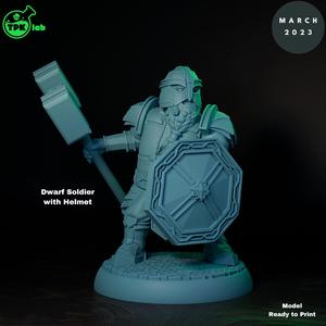 Dwarf Soldier with Helmet (1)(male)