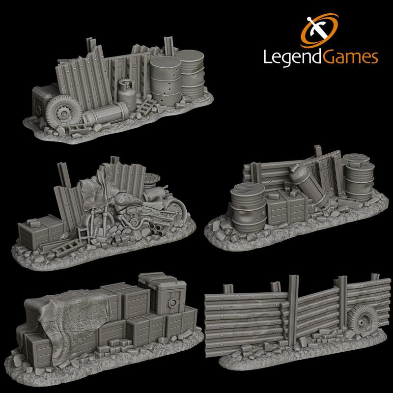 LegendGames Barricade set – Post Apocalypse