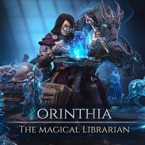 Orinthia The Magical Librarian DIORAMA [presupported]