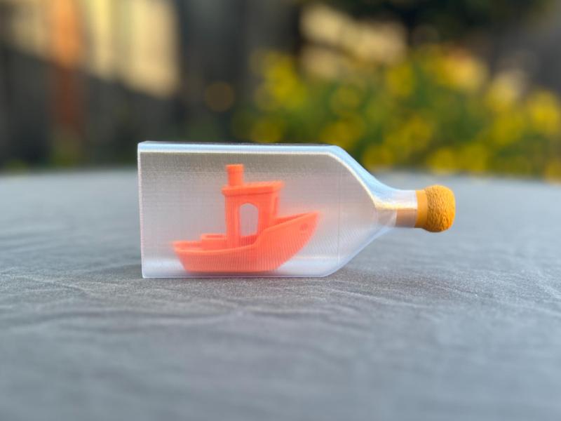 Actual Benchy in a Bottle