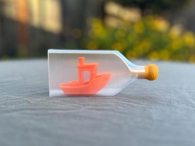 Actual Benchy in a Bottle