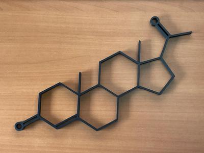 Progesterone Skeletal Formula