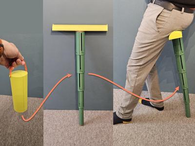Portable SaddleStick Pro (twist & sit stick)