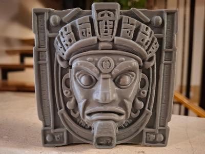 Ancient Mayan Stone Face – Wall-Mount/Sculpture v2