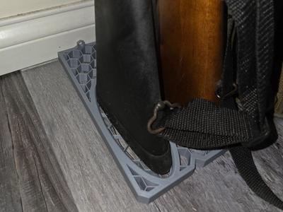 Rifle Butt Holder for Wall Mount Barrel Rack