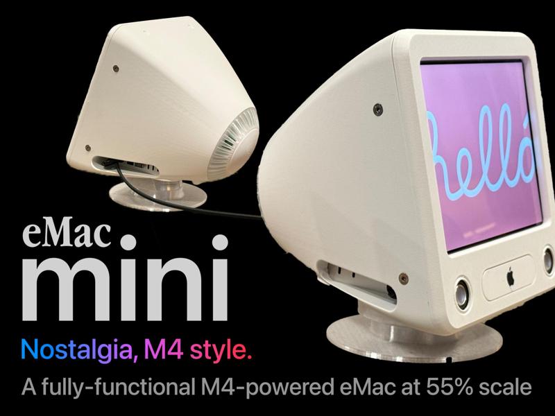 eMac Mini Enclosure for M4 Mac mini
