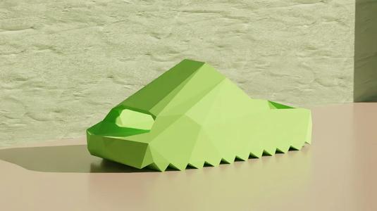 Yeezy Slides – Low Poly (Decoration)