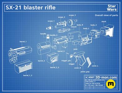 SX-21 Blaster Pistol