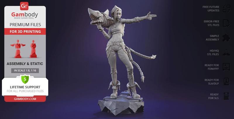 Jinx STL Files for 3D Printing | Assembly Model