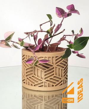 Succulent Planter Japanese Style – Lattice/Kagome V1.stl