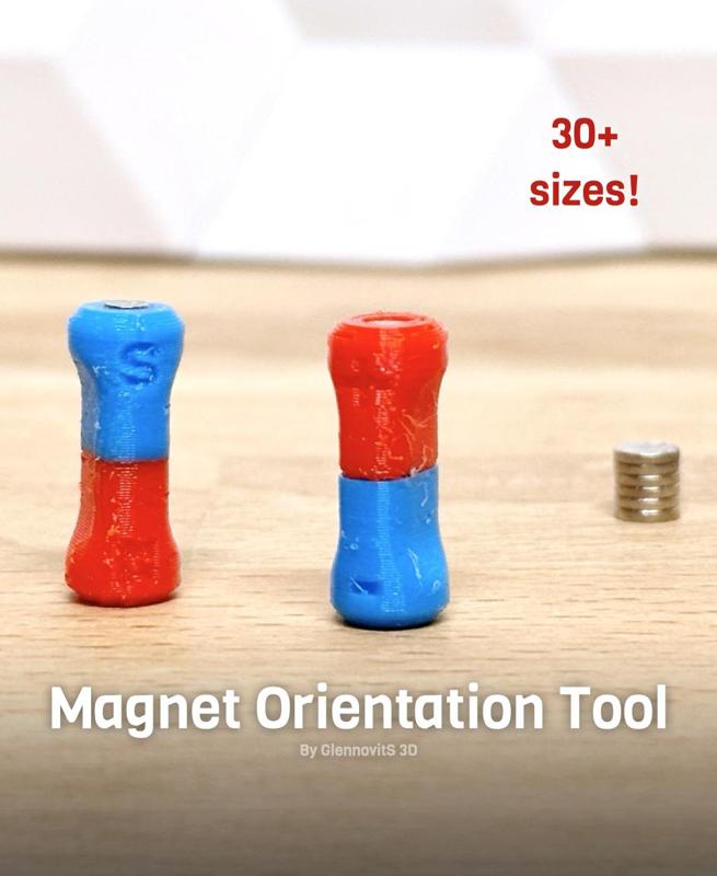 Magnet Orientation Tool (30+ sizes – quick print!)
