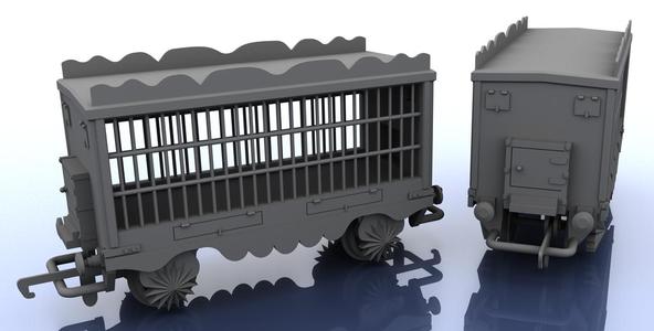 OO Scale Train – Circus – Cage Style 3