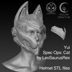 STL models helm for Yui Spec Ops Cat