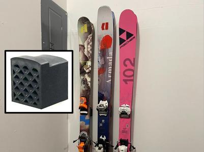 Invisible Hidden Wall Mount for Skis