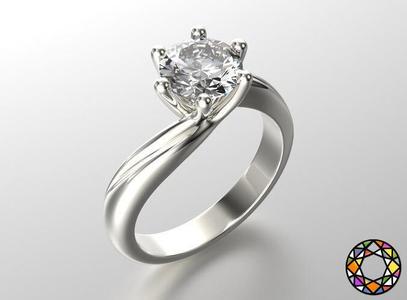 Engagement ring with set of sizes 0073