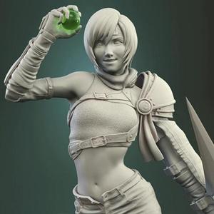 Yuffie Kisaragi Standing Posture 3D Printing Figurine | Assembly