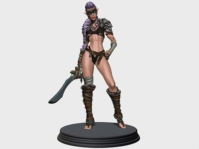 The Barbarian – A Fantasy Pinup – Personal Use