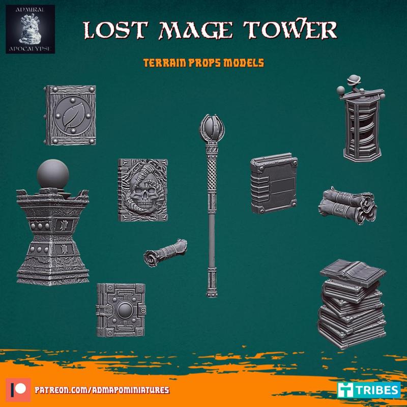Lost Mage Tower: Terrain Props