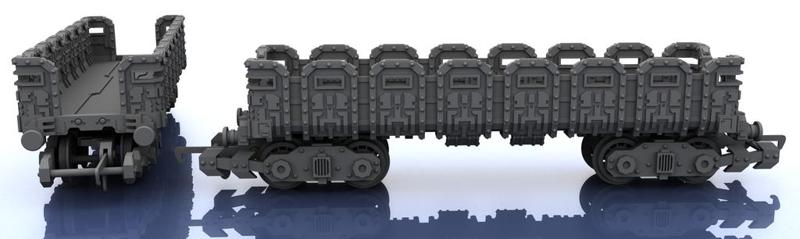 OO Train – Warhammer Style Troop Platform v1 M