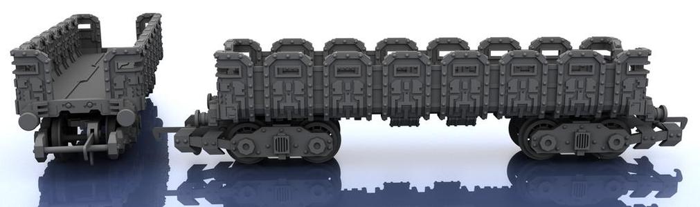 OO Train – Warhammer Style Troop Platform v1 M