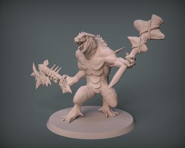 Lizardmen – Dragonborn berseker