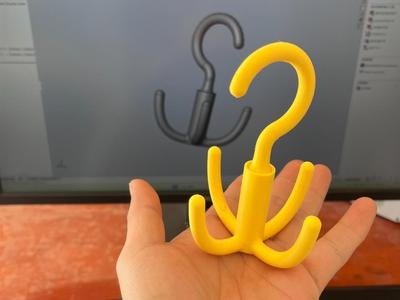 Print-in-Place Rotating Hook