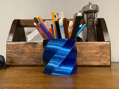 Geometric Spiral Vase