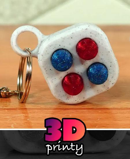 Keychain Pop Fidget (Multi-material design)