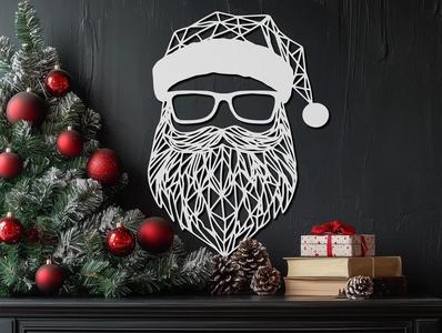 Santa Claus Geometric Design
