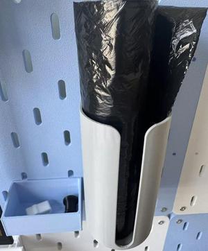 Pegboard Trash Bag Holder