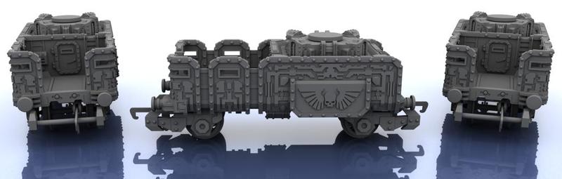 OO Train – Warhammer Style Troop Platform v3 S