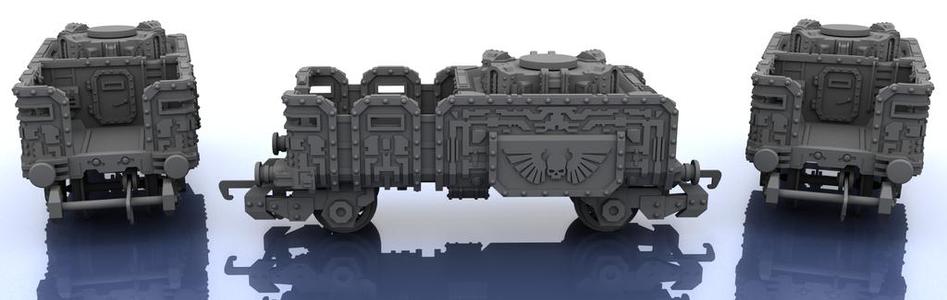 OO Train – Warhammer Style Troop Platform v3 S