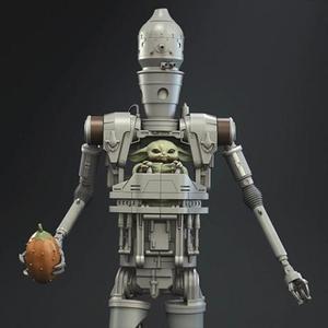IG-12 with Grogu in Diorama 3D Printing Model | Assembly