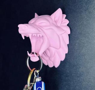 Wolf wolf wall mounted decoration key holder organizer