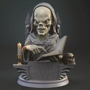 Crypt Keeper Bust STL files for 3D Printing | Assembly Model