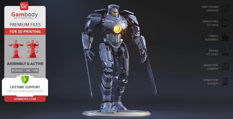Gipsy Danger 3D Printing Model | Assembly + Active
