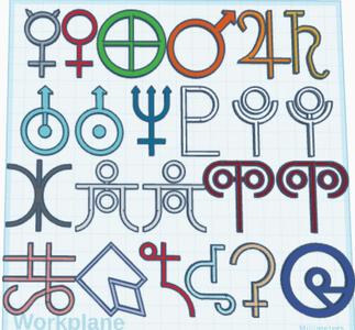 Planetary and Dwarf Planetary Symbols