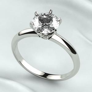 7mm Gemstone Tiffanys Style Gold Ring