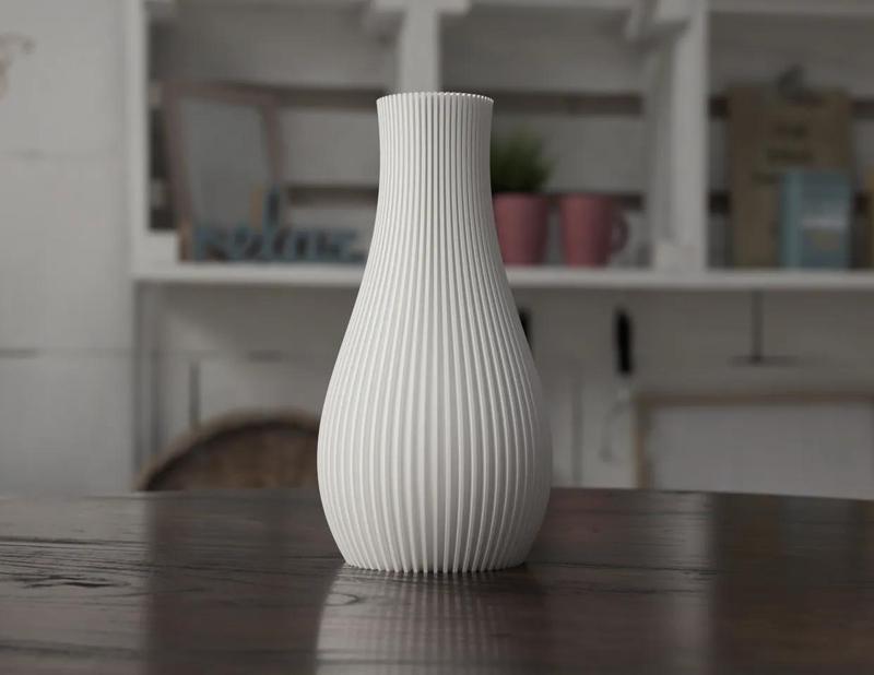 Vase 200mm straight lines