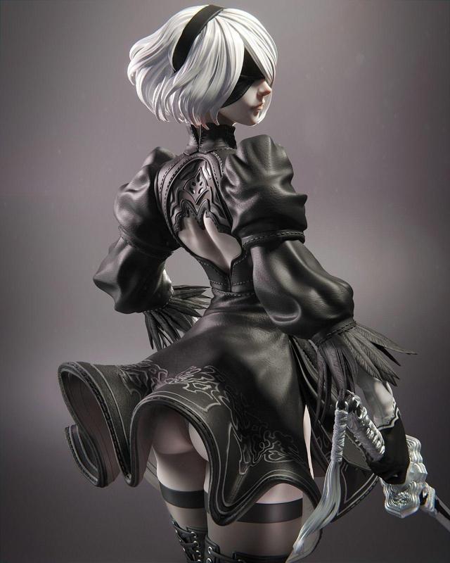 2b – Nier Automata 3D Print
