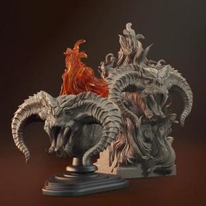 Balrog Bust STL files for 3D Printing | Assembly Model