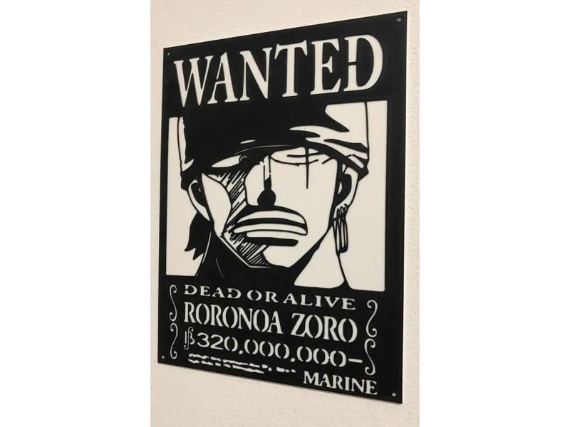 Wanted poster Roronoa Zoro