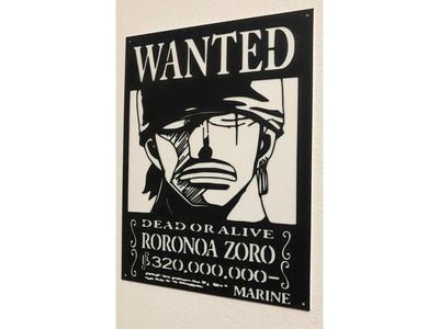 Wanted poster Roronoa Zoro