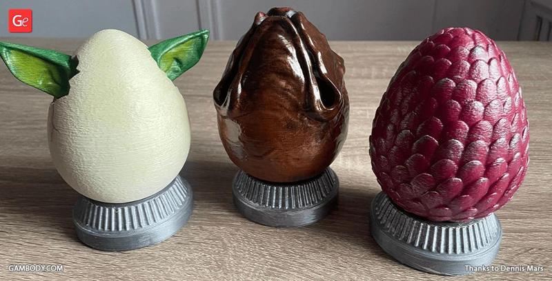 Easter Eggs Free STL files for 3D Printing | Assembly Models