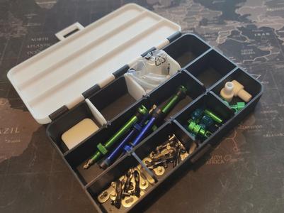 Screw Box/Storage Box with Removable Partitions (No Hardware Needed)
