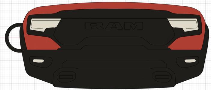 Ram TRX Keychain